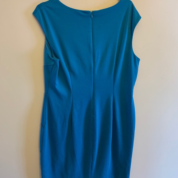 Pretty Teal Dress, Aline Dress, Size 16 - Picture 2 of 3